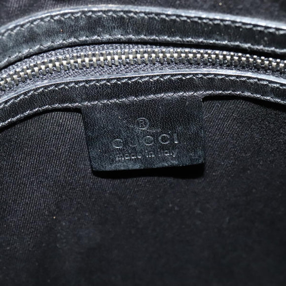 GUCCI GG Canvas Tote Bag Black 109141 Auth nb078