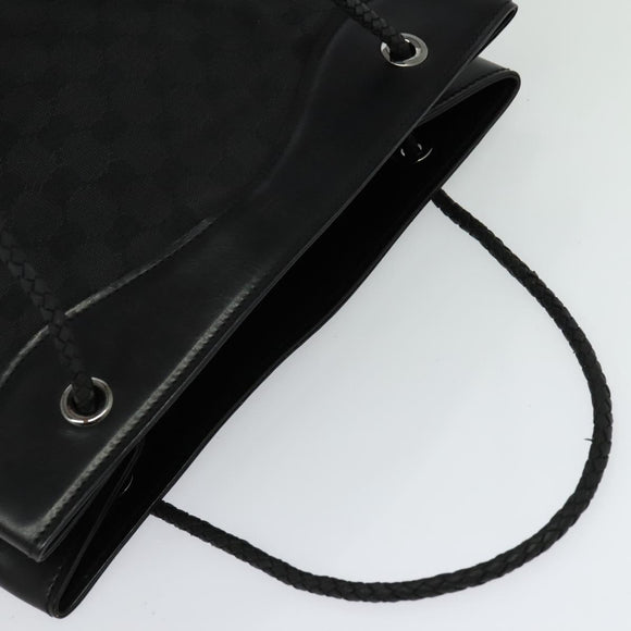 GUCCI GG Canvas Tote Bag Black 109141 Auth nb078