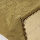 GUCCI GG Canvas Tote Bag Gold 002 1099 Auth nb079-11