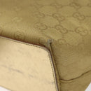 GUCCI GG Canvas Tote Bag Gold 002 1099 Auth nb079-12