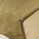 GUCCI GG Canvas Tote Bag Gold 002 1099 Auth nb079-16