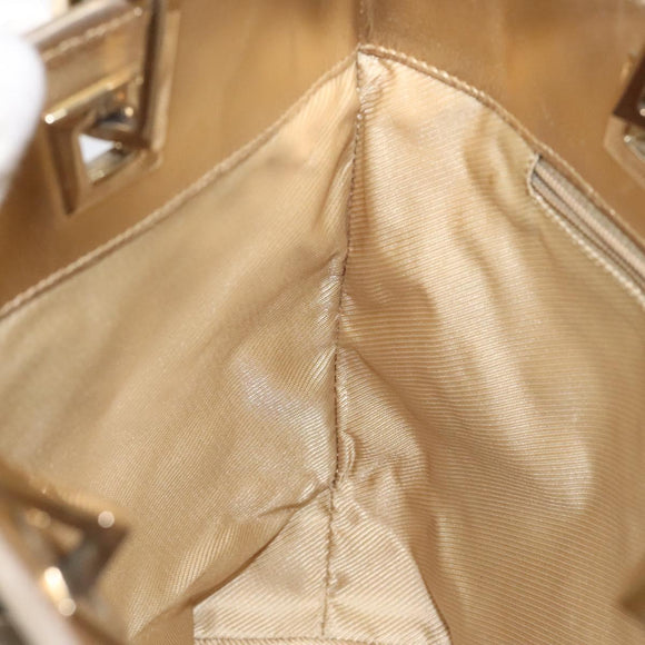 GUCCI GG Canvas Tote Bag Gold 002 1099 Auth nb079