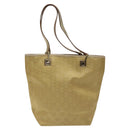GUCCI GG Canvas Tote Bag Gold 002 1099 Auth nb079-2