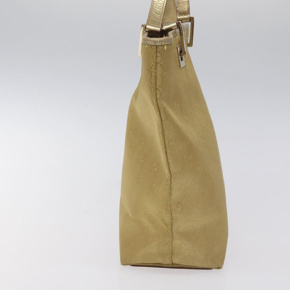 GUCCI GG Canvas Tote Bag Gold 002 1099 Auth nb079