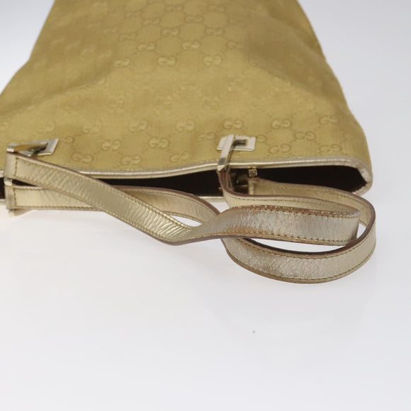 GUCCI GG Canvas Tote Bag Gold 002 1099 Auth nb079