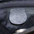 GUCCI Bamboo Hand Bag Suede Leather Black Gold 000 122 0316 Auth nb100-17