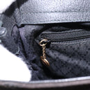 GUCCI Bamboo Hand Bag Suede Leather Black Gold 000 122 0316 Auth nb100-20