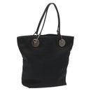 GUCCI GG Canvas Tote Bag Black Silver 120836 Auth nb105-1