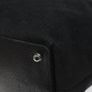 GUCCI GG Canvas Tote Bag Black Silver 120836 Auth nb105-15