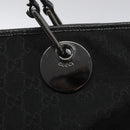 GUCCI GG Canvas Tote Bag Black Silver 120836 Auth nb105-17