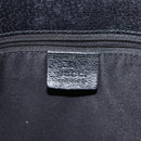 GUCCI GG Canvas Tote Bag Black Silver 120836 Auth nb105-18