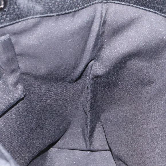 GUCCI GG Canvas Tote Bag Black Silver 120836 Auth nb105