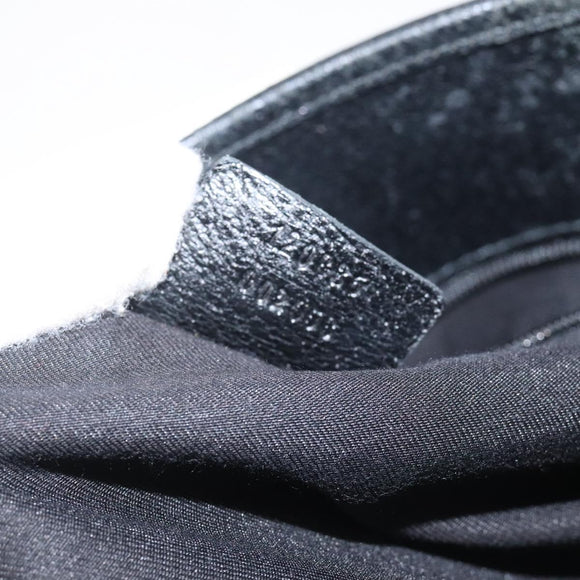 GUCCI GG Canvas Tote Bag Black Silver 120836 Auth nb105