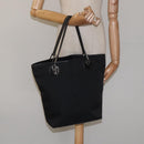 GUCCI GG Canvas Tote Bag Black Silver 120836 Auth nb105-22