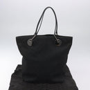GUCCI GG Canvas Tote Bag Black Silver 120836 Auth nb105-12