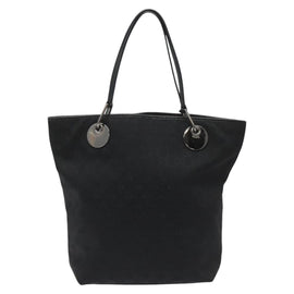 GUCCI GG Canvas Tote Bag Black Silver 120836 Auth nb105A - 0