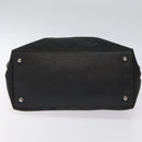 GUCCI GG Canvas Tote Bag Black Silver 120836 Auth nb105-5