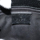 GUCCI GG Canvas Waist bag Black Silver 131236 Auth nb108-18