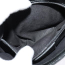 GUCCI GG Canvas Waist bag Black Silver 131236 Auth nb108-21