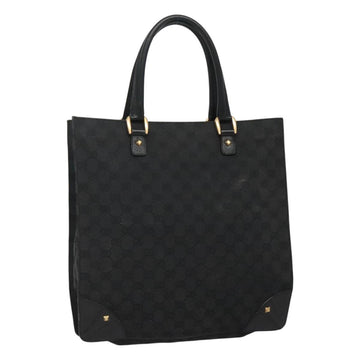GUCCI GG Canvas Tote Bag Black 120898 Auth nb109