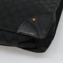 GUCCI GG Canvas Tote Bag Black 120898 Auth nb109-9