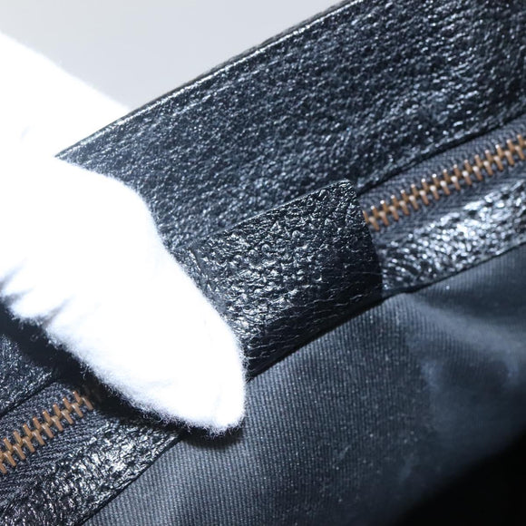 GUCCI GG Canvas Tote Bag Black 120898 Auth nb109