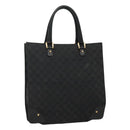 GUCCI GG Canvas Tote Bag Black 120898 Auth nb109-1