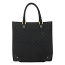 GUCCI GG Canvas Tote Bag Black 120898 Auth nb109-13