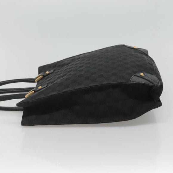 GUCCI GG Canvas Tote Bag Black 120898 Auth nb109