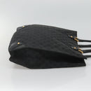GUCCI GG Canvas Tote Bag Black 120898 Auth nb109-4