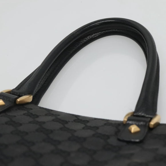 GUCCI GG Canvas Tote Bag Black 120898 Auth nb109