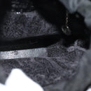 GUCCI Chain Shoulder Bag Straw Black Auth nb112-17