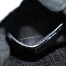 GUCCI Chain Shoulder Bag Straw Black Auth nb112-19