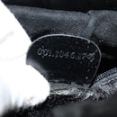 GUCCI Chain Shoulder Bag Straw Black Auth nb112-12