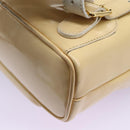 GUCCI Bamboo Backpack Patent leather Beige Gold 003 2058 0030 Auth nb115-19