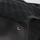 GUCCI GG Canvas Tote Bag Black Silver 109101 Auth nb119-14