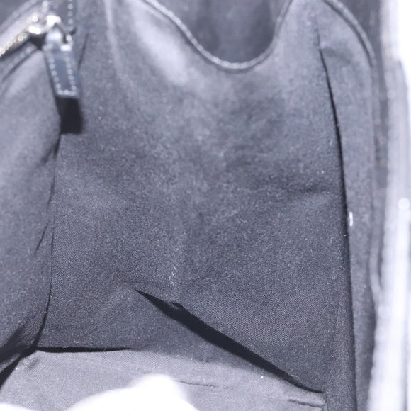 GUCCI GG Canvas Tote Bag Black Silver 109101 Auth nb119