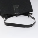GUCCI GG Canvas Tote Bag Black Silver 109101 Auth nb119-7