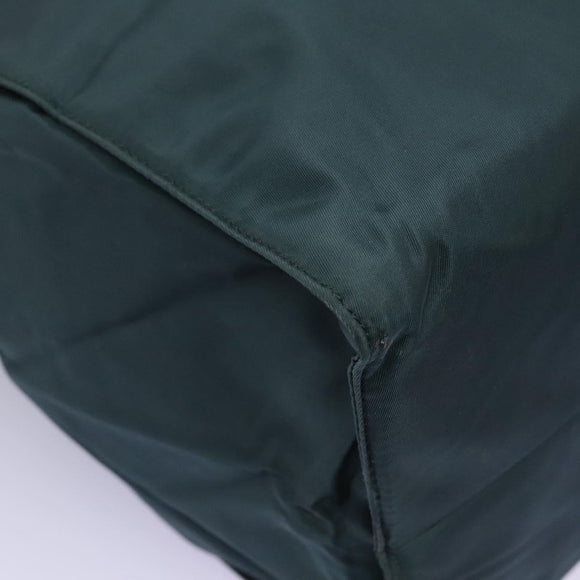 PRADA Hand Bag Nylon Khaki Auth nb125