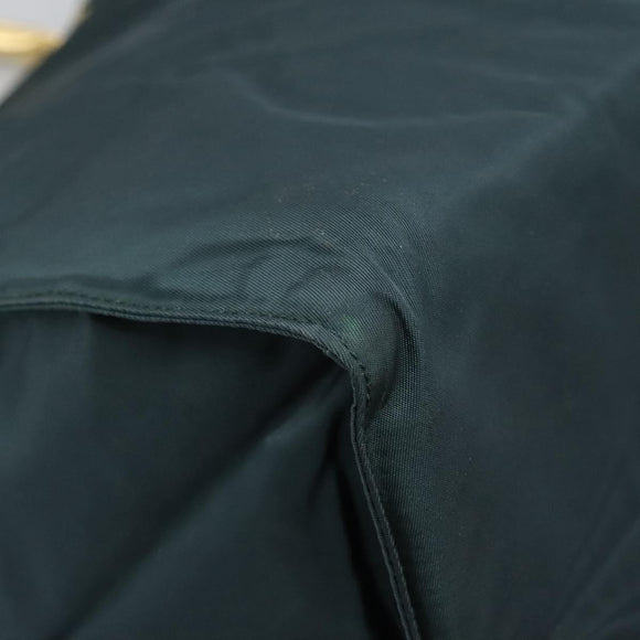 PRADA Hand Bag Nylon Khaki Auth nb125