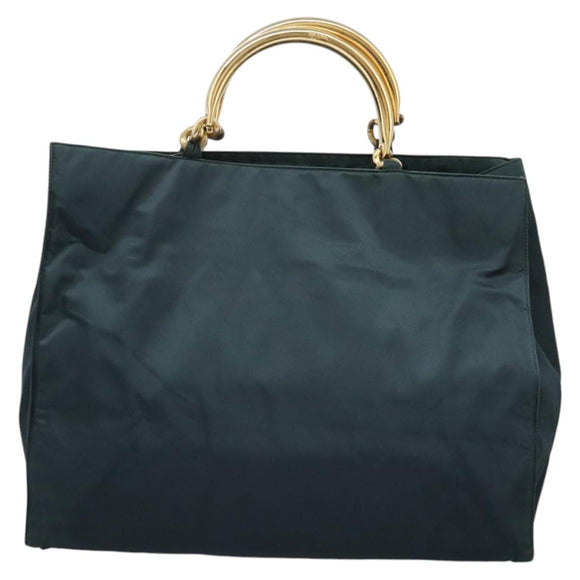PRADA Hand Bag Nylon Khaki Auth nb125