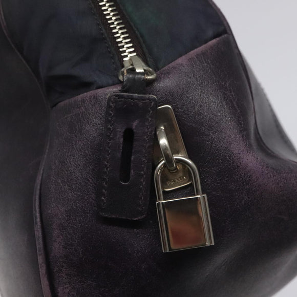 PRADA Shoulder Bag Nylon Purple Auth nb139V