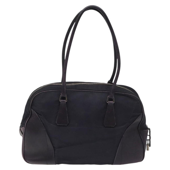PRADA Shoulder Bag Nylon Purple Auth nb139V