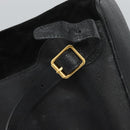 GUCCI Bamboo Backpack Suede Leather Black Gold 003 58 0016 Auth nb144-9