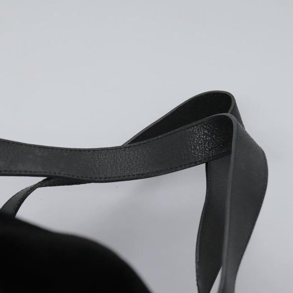 GUCCI Bamboo Backpack Suede Leather Black Gold 003 58 0016 Auth nb144