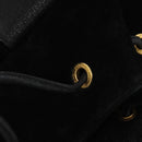 GUCCI Bamboo Backpack Suede Leather Black Gold 003 58 0016 Auth nb144-24