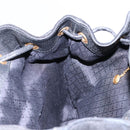 GUCCI Bamboo Backpack Suede Leather Black Gold 003 58 0016 Auth nb144-26