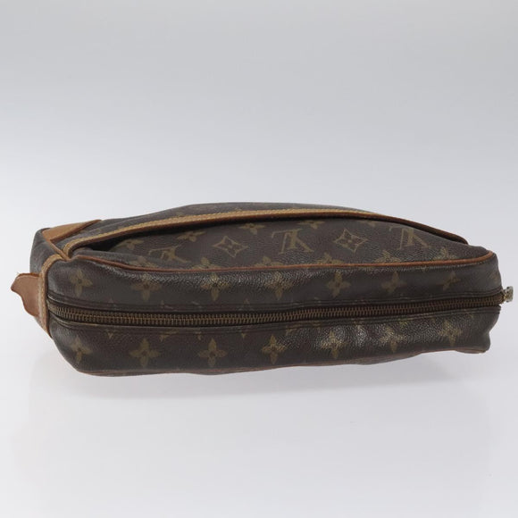 LOUIS VUITTON Monogram Compiegne 28 Clutch Bag M51845 LV Auth nb148