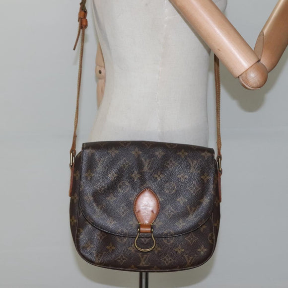 LOUIS VUITTON Monogram Saint Cloud GM Shoulder Bag M51242 LV Auth nb150
