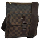 LOUIS VUITTON Damier Ebene Pochette Merwiel Shoulder Bag N51127 LV Auth nb153-1